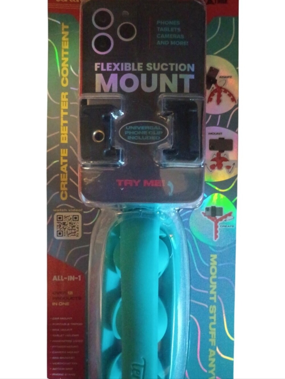 Flexible Suction Mount Phone Holder - PERSONALLY recommend!